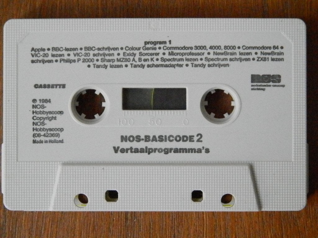 NOS Basicode 2 Cassette (1984), Ophalen of Verzenden