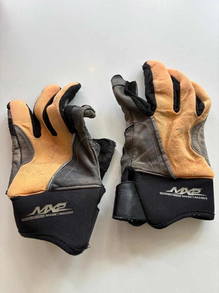 Magic Marine Zeilhandschoenen - Gedeeltelijk Leer, Watersport en Boten, Ophalen of Verzenden, Gebruikt, Dame of Heer, Overige typen