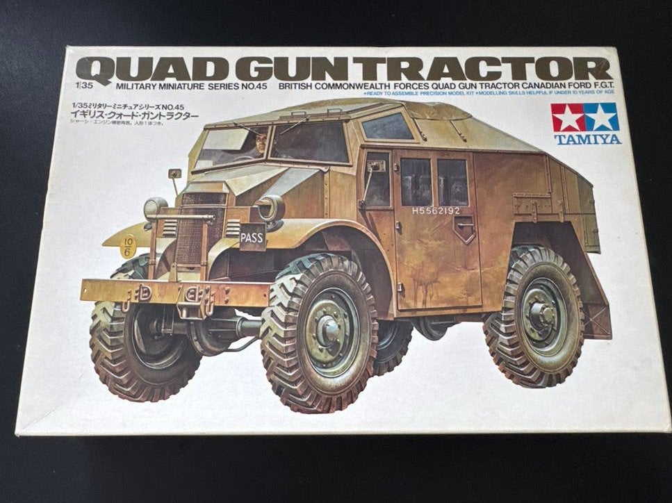 Tamiya Quad Gun Tractor 1:35 Modelbouwkit, Auto, 1:32 tot 1:50, Nieuw, Ophalen of Verzenden