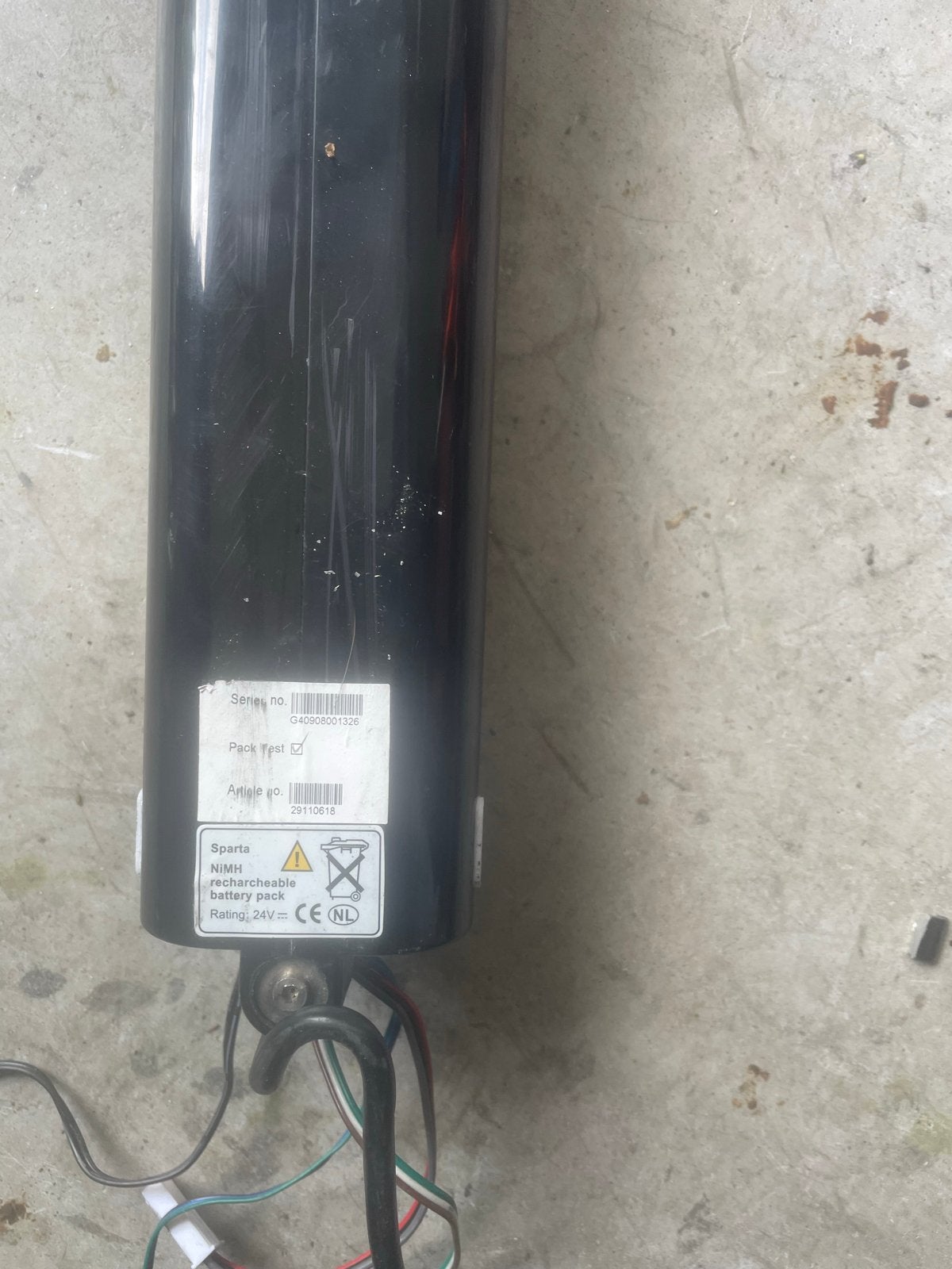 Sparta NiMH 24V 11000mAh accu en Shimano crankstel, Elektrische fiets, Gebruikt, Overige typen, Ophalen of Verzenden