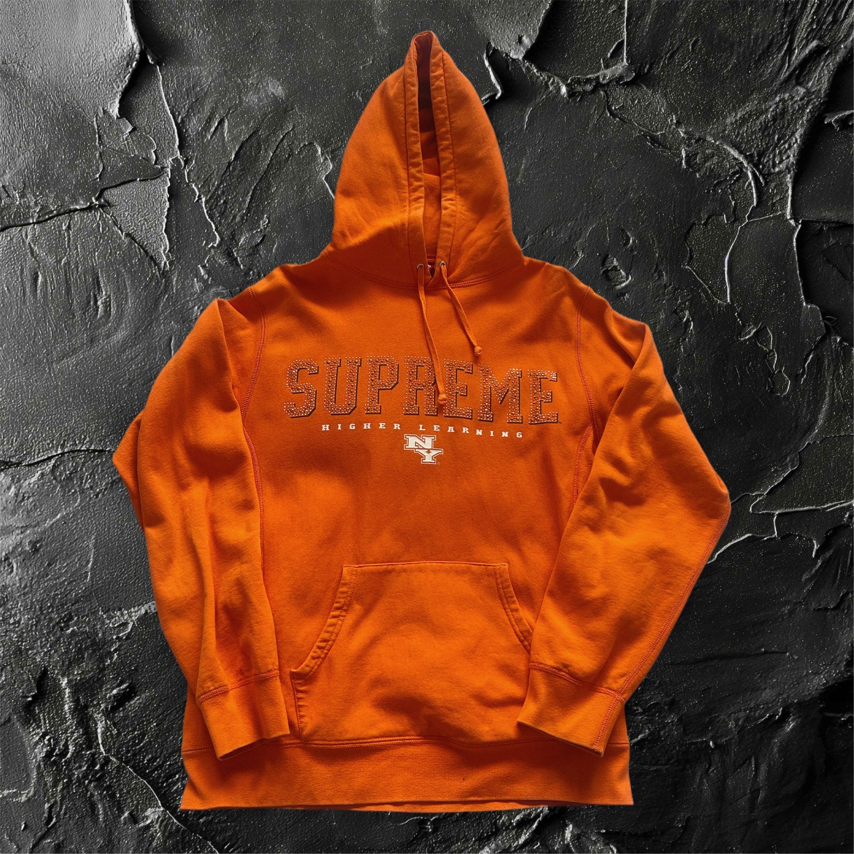 Supreme Gems Hooded Sweatshirt Orange, Kleding | Heren, Truien en Vesten, Ophalen, Zo goed als nieuw, Maat 52/54 (L), Oranje