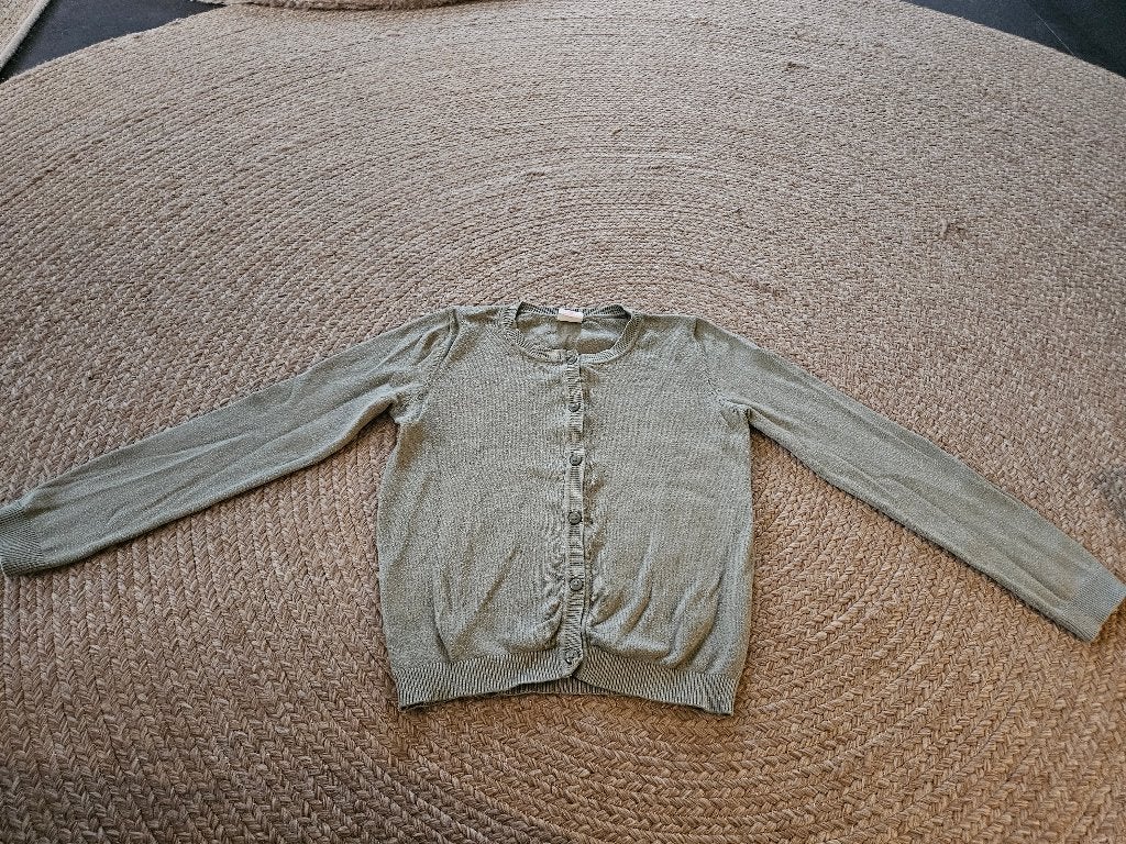 Groen vestje van de Hema, maat 122-128, Meisje, Trui of Vest, Ophalen of Verzenden, Zo goed als nieuw