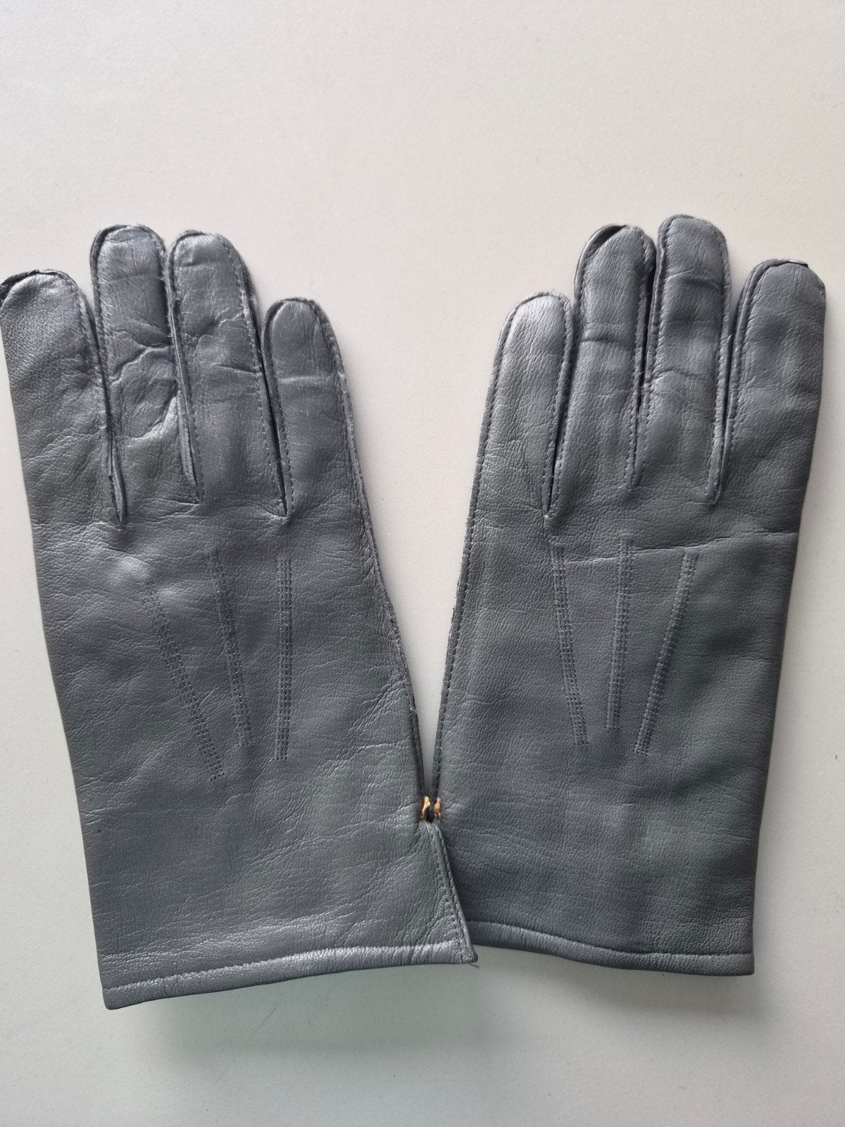 KLU DT hand schoenen grijs leer, Ophalen of Verzenden, Luchtmacht, Nederland, Kleding of Schoenen