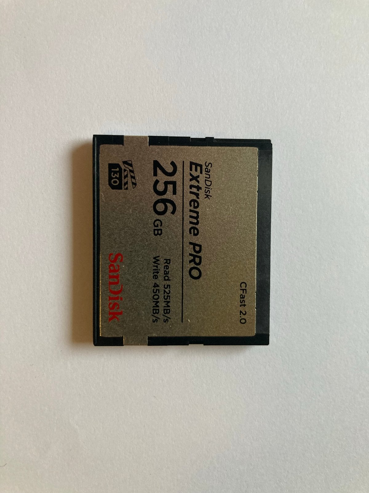 SanDisk Extreme PRO CFast 2.0 256GB Geheugenkaart, Audio, Tv en Foto, Ophalen of Verzenden, 256 GB, Geschikt voor 4K video, Zo goed als nieuw