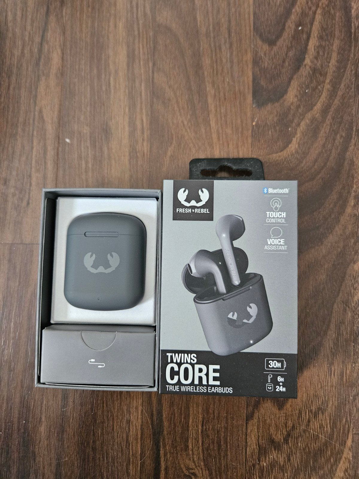 Fresh 'n Rebel Twins Core True Wireless Earbuds, Audio, Tv en Foto, Draadloos, Ophalen of Verzenden, Zo goed als nieuw, Grijs