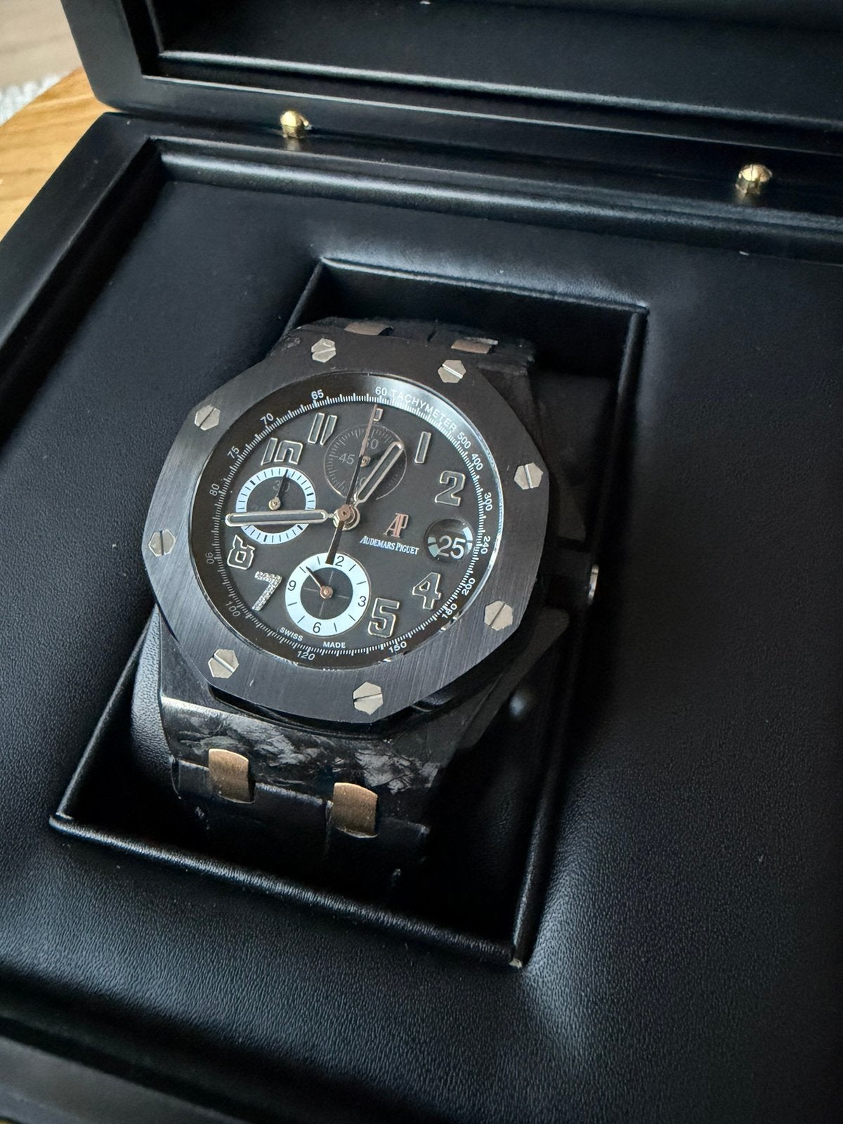 Audemars Piquet Ginza carbon, Ophalen of Verzenden, Zo goed als nieuw, Overige merken