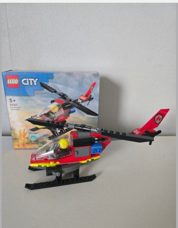 Lego brandweer 60411 helicopter, Ophalen