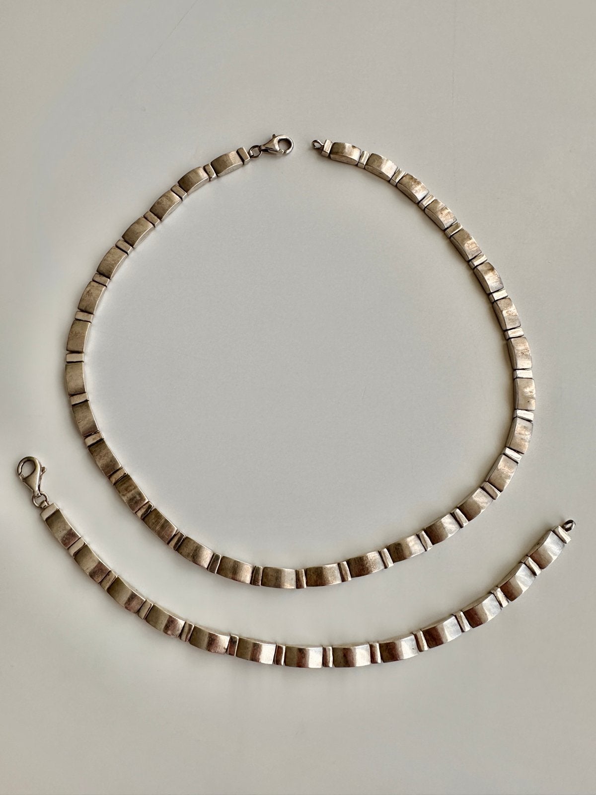 Esprit zilveren 925 ketting en armband set, Ophalen of Verzenden, Gebruikt, Zilver