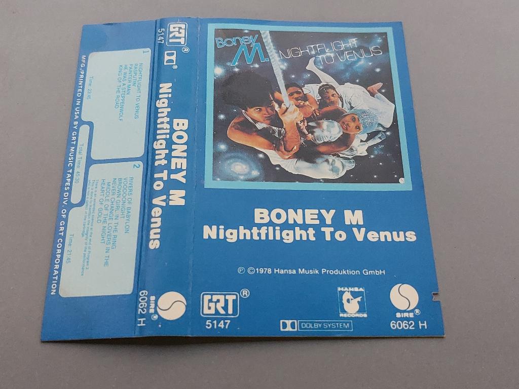 BONEY M - NIGHTFLIGHT TO VENUS (MC), Gebruikt, 1 bandje, Ophalen of Verzenden, Origineel