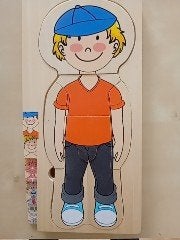 Houten laagjes puzzel, Ophalen