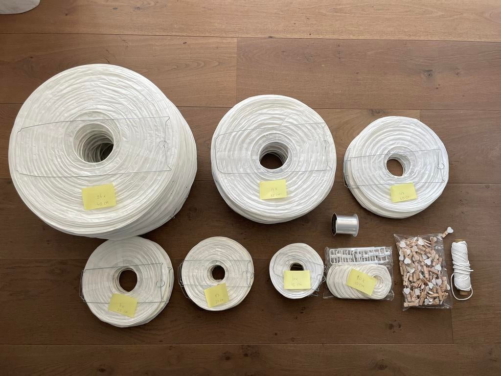 Rijstpapier ballonnen 130 bruiloft versiering, Hobby en Vrije tijd, Ophalen of Verzenden, Versiering, Geboorte of Huwelijk