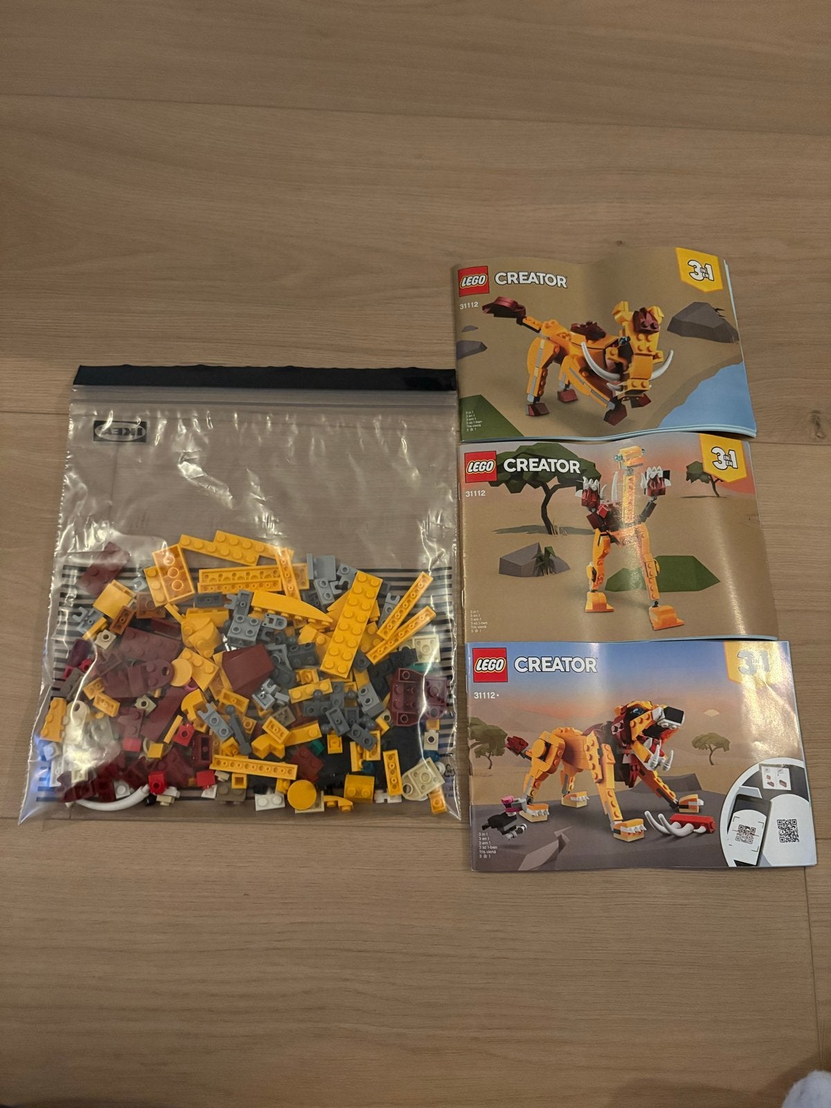 LEGO Creator 31112 Wilde Leeuw - Zo goed als nieuw, Ophalen of Verzenden, Zo goed als nieuw, Overige merken