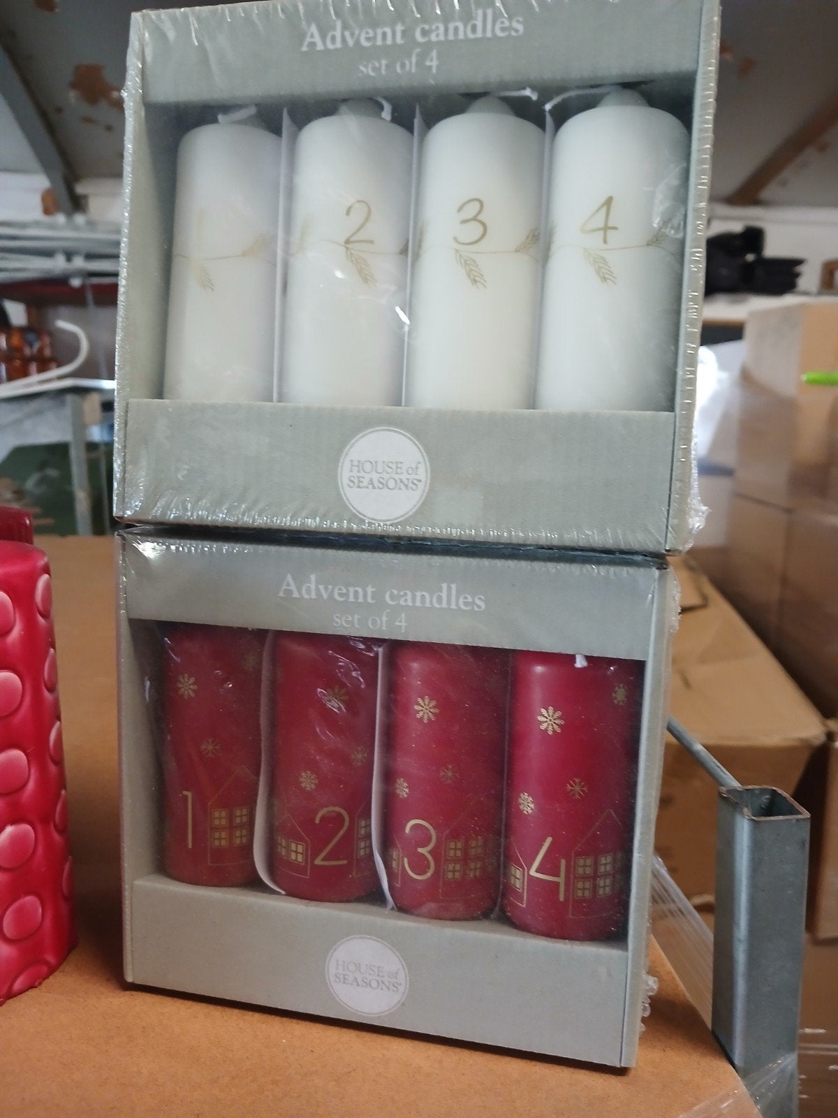 kerst kaarsen, Ophalen