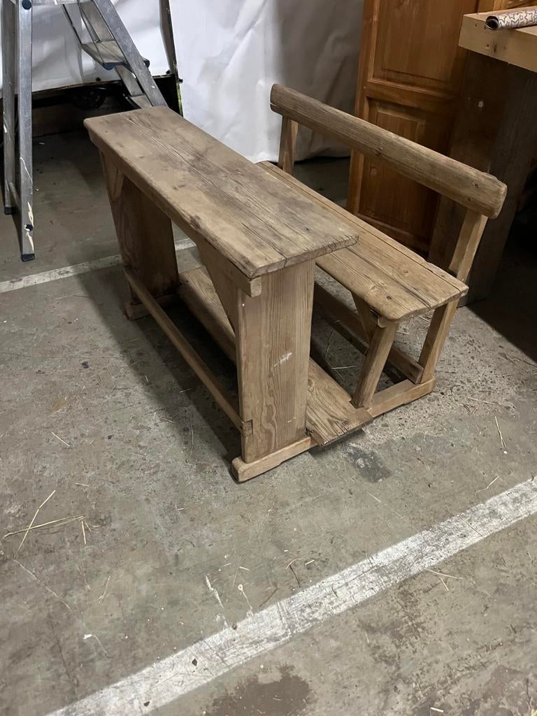 Kinder schoolbankje / tafel, Ophalen, Zo goed als nieuw, Tafel(s) en Stoel(en)