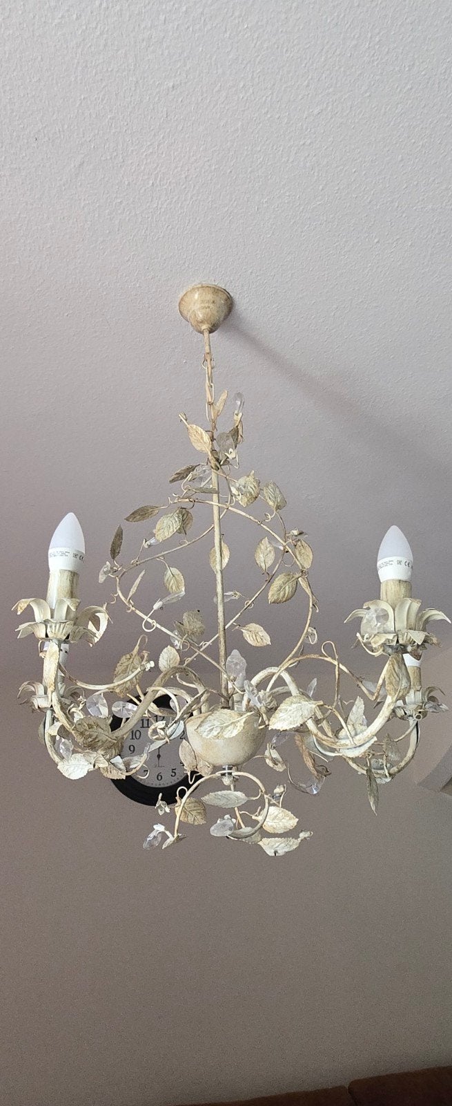 2x Kroonluchters + 2x Plafondlampen met Swarovski kristallen, Huis en Inrichting, Lampen | Kroonluchters, Ophalen, Klassiek, Elegant, Luxe