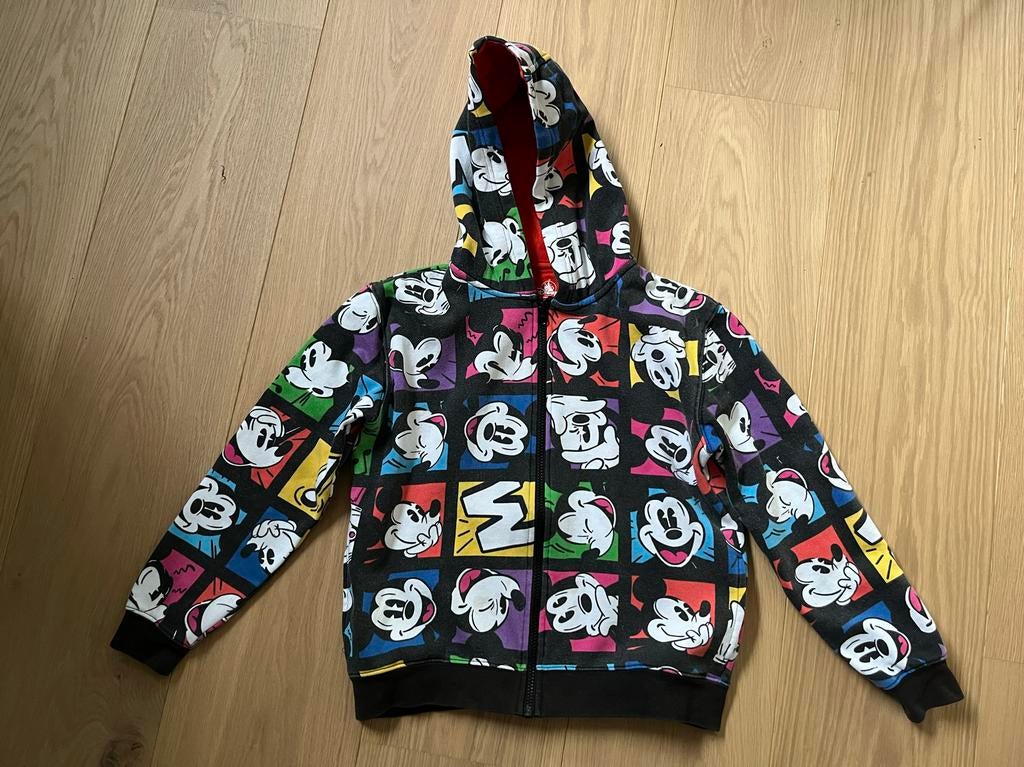 Disney vest met Mickey print, maat 11/12 jaar, Ophalen of Verzenden, Gebruikt, Jongen of Meisje, Trui of Vest