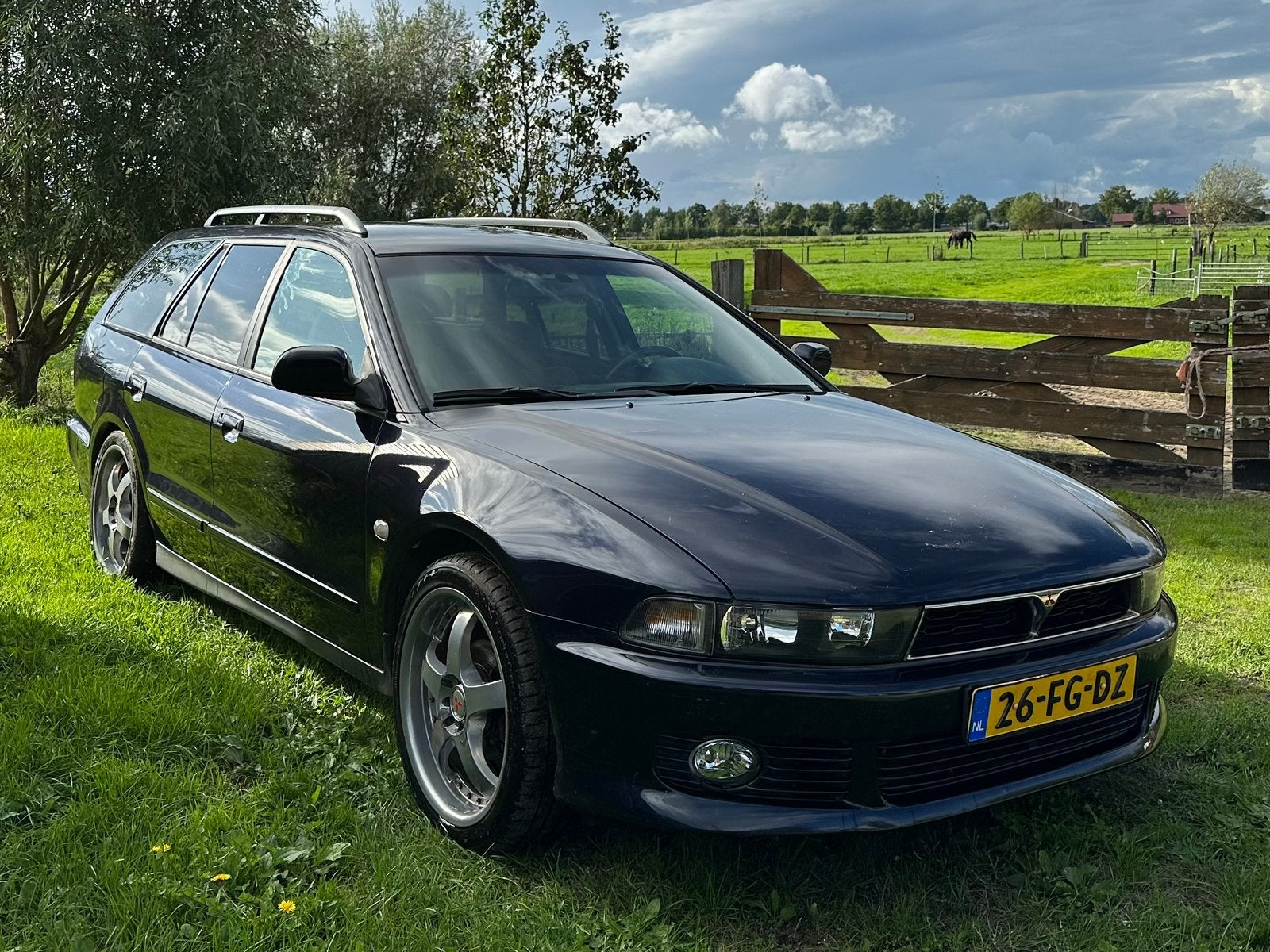 Mitsubishi Galant 2.0 Glsi Wagon 2000 Blauw, Auto's, Voorwielaandrijving, 136 pk, 4 cilinders, Blauw