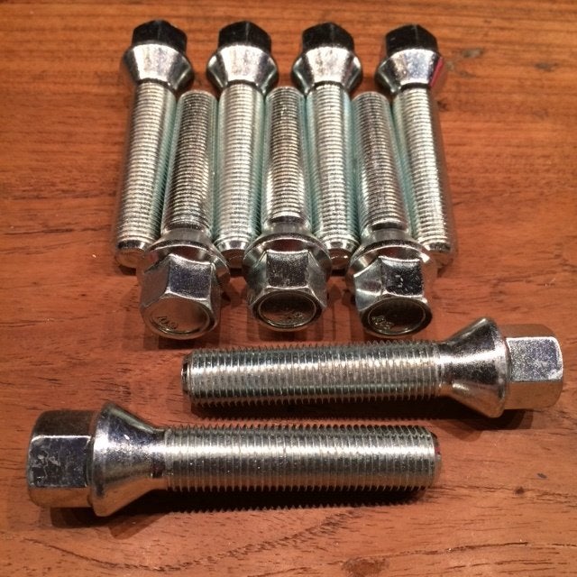 Wielbout M14 x 1,5 x 60 mm conische kop, staal verzinkt, Ophalen of Verzenden, Nieuw