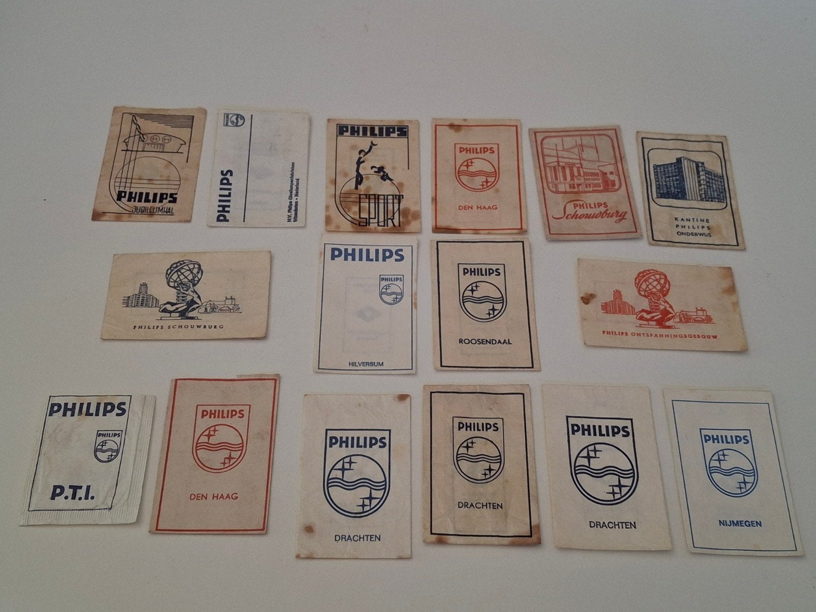 17x Philips suikerzakjes / Oordt Rotterdam, Ophalen of Verzenden, Nederland