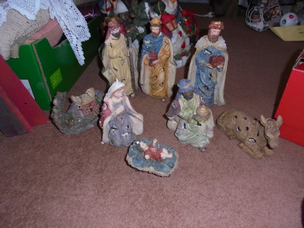 kerstbeelden, Ophalen of Verzenden, Zo goed als nieuw