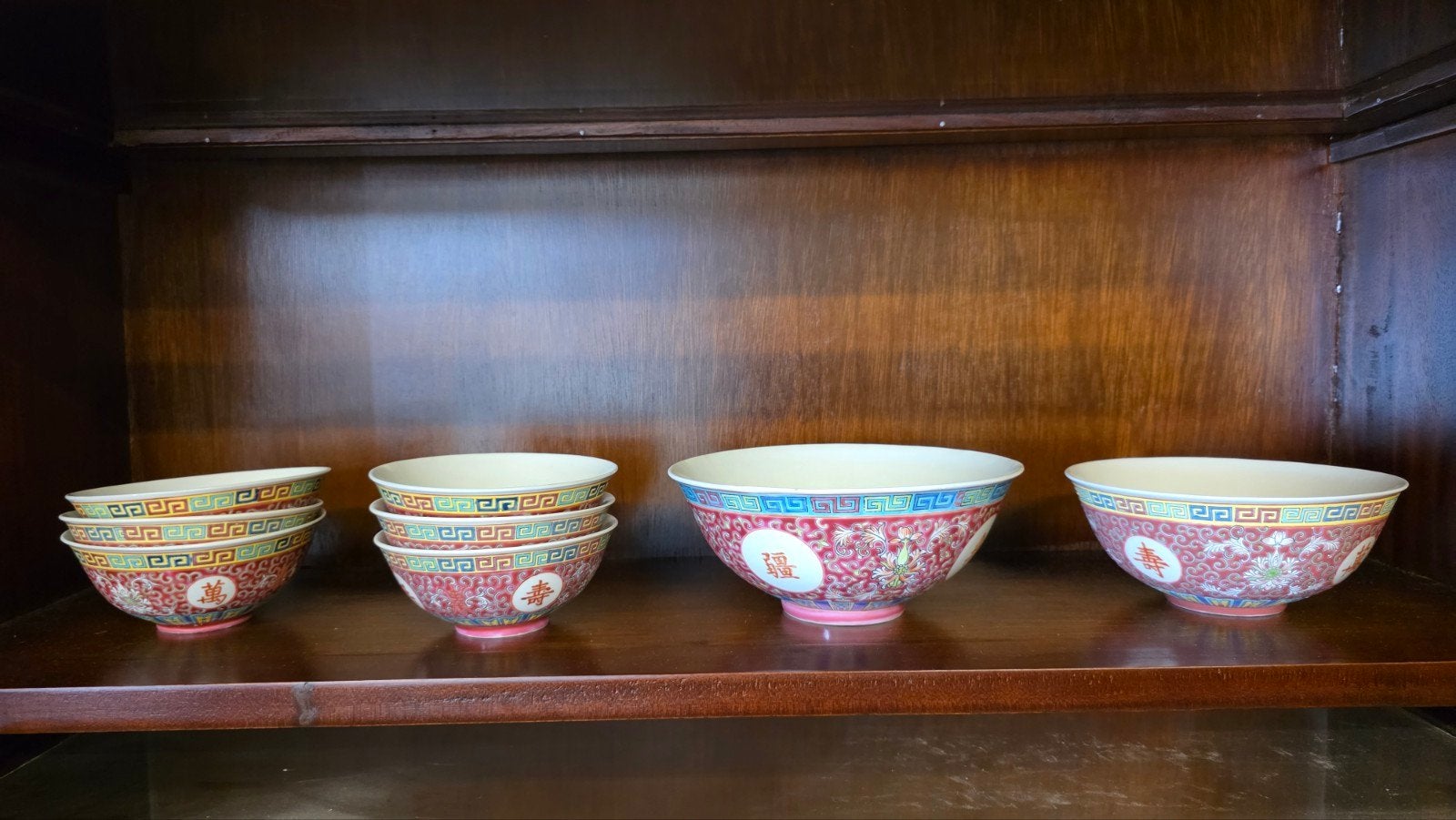 57 delig Chinees famille roze servies, Ophalen