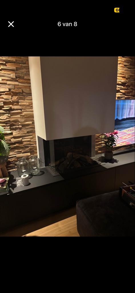 Bellfires View Bell Small Gashaard met afstandsbediening, Ophalen of Verzenden, Zo goed als nieuw, Inbouwhaard, Gashaard