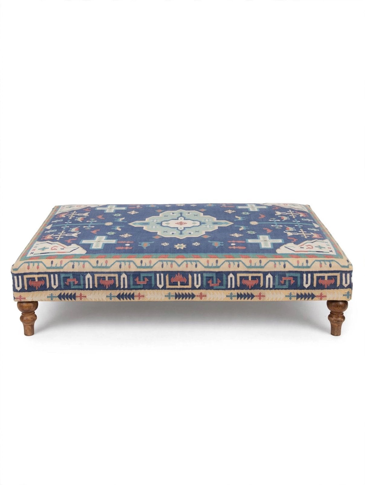 Ottomaan Kelim XXL salontafel daybed poef 200 cm hocker, Ophalen, 125 cm of meer, Hout, 125 cm of meer