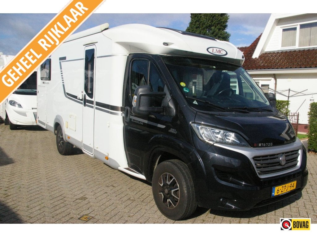 LMC Blackline 672 G Enkele bedden, XXL Garage., Ringverwarming, Fiat, Bedrijf, L-zit