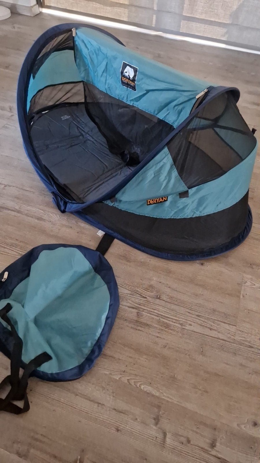 Deryan Travel Cot Baby Luxe - babytentje -  Reisbedje voor b, Ophalen of Verzenden, Zo goed als nieuw, Reisbedje