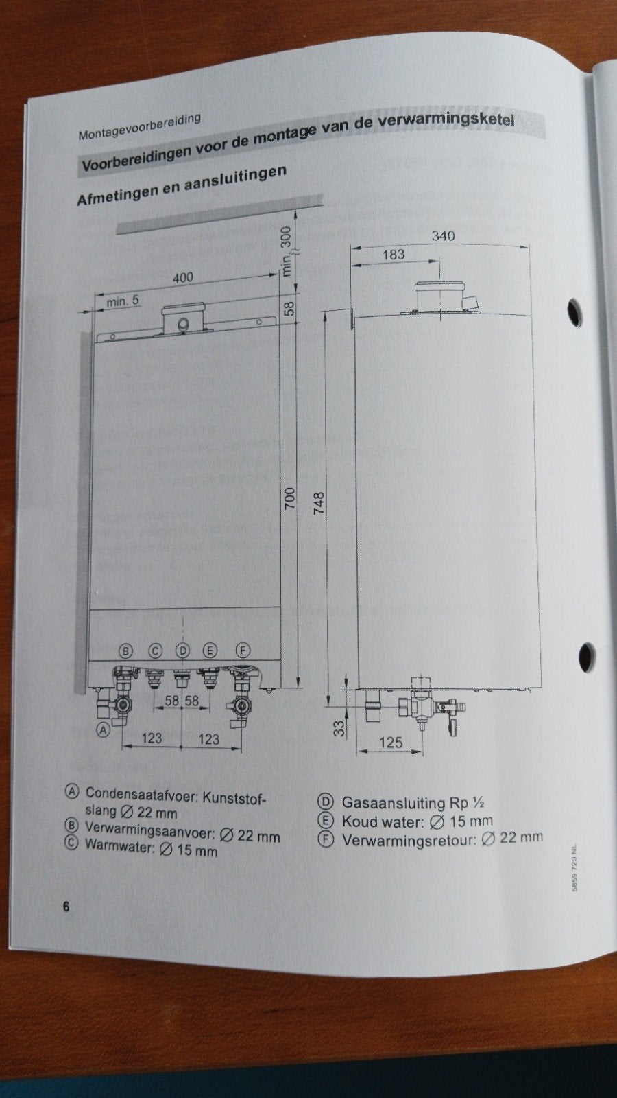 Viessmann Combiketel, Ophalen, Gebruikt, Cv-ketel of Combi-ketel, Minder dan 60 cm