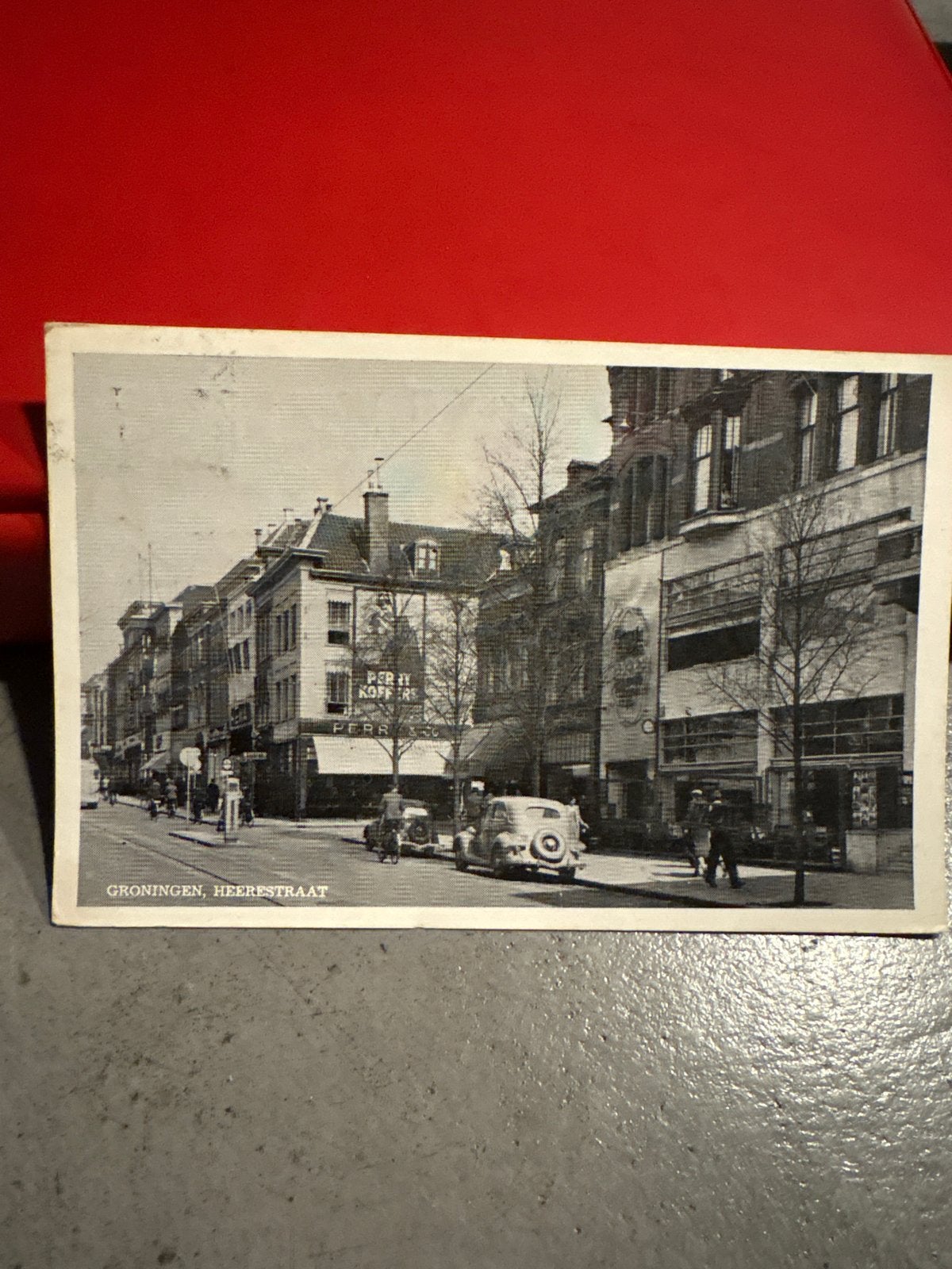 Oude ansichtkaart Groningen, Heereweg 1951, Ophalen of Verzenden, 1940 tot 1960, Gelopen, Groningen