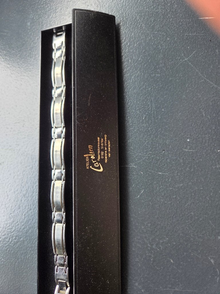 Armband voor heren, Ophalen, Nieuw, Zilver, Staal