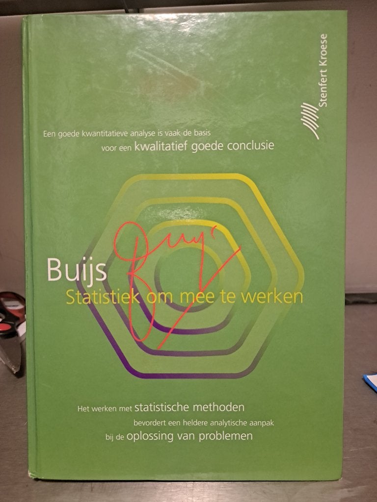 Buijs statistiek om mee te werken (Z239-63), Ophalen of Verzenden, Beta, Zo goed als nieuw, HBO