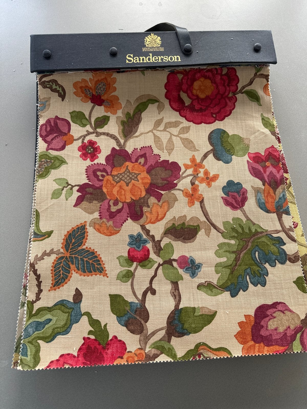 Stalenboek Engels Linnen Bloem stoffen Cretonnes tassen etui, Meerkleurig, Ophalen of Verzenden, Zo goed als nieuw, 30 tot 120 cm
