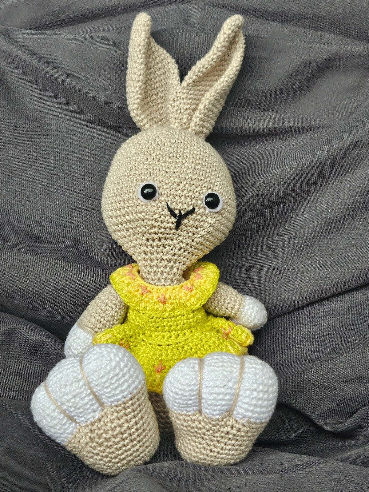 Handgemaakt gehaakt konijntje Amigurumil, Overige merken, Handgemaakt, Ophalen of Verzenden, Middelgroot (20 tot 80 cm)