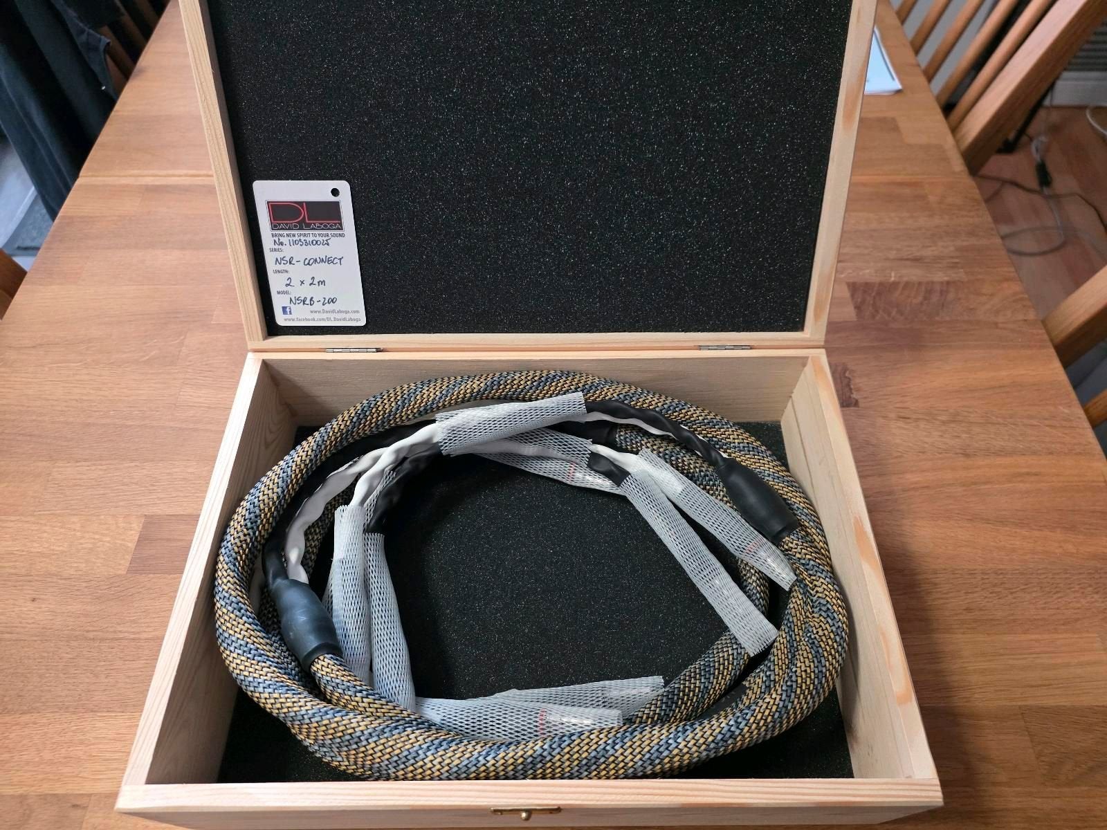 High-end luidsprekerkabel David Laboga Level 3, Audio, Tv en Foto, Audiokabels en Televisiekabels, Ophalen of Verzenden