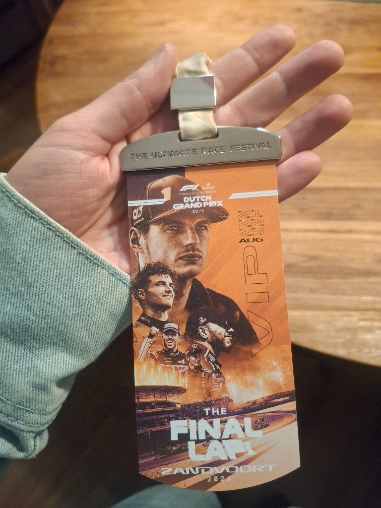 Dutch GP Zandvoort Formule 1 VIP badge., Tickets en Kaartjes, Eén persoon