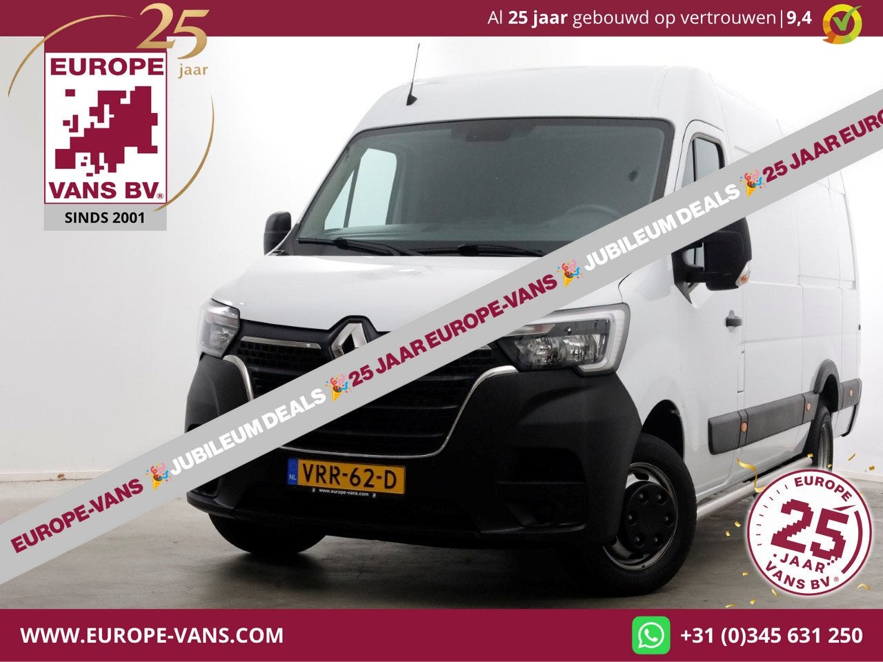 Renault Master T35 2.3 dCi 130pk L3H2 Dubbel lucht Airco/Cam, Auto's, Bestelauto's, Parkeersensor, Achterwielaandrijving, Gebruikt