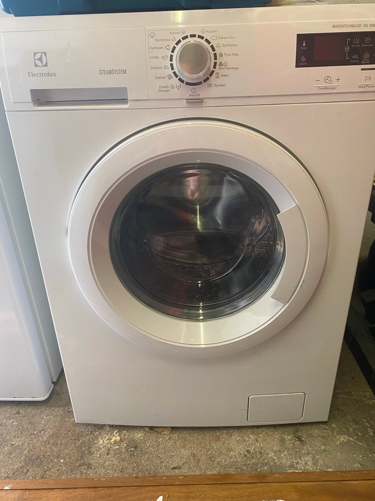 Electrolux SteamSystem 7KG 1400RPM Wasmachine, Ophalen, Gebruikt, Voorlader, 85 tot 90 cm
