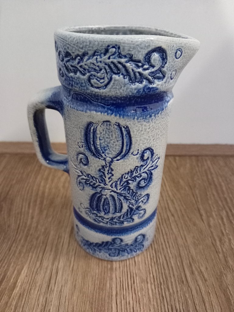 Blauw/witte schenkkan type Keuls, Ophalen of Verzenden