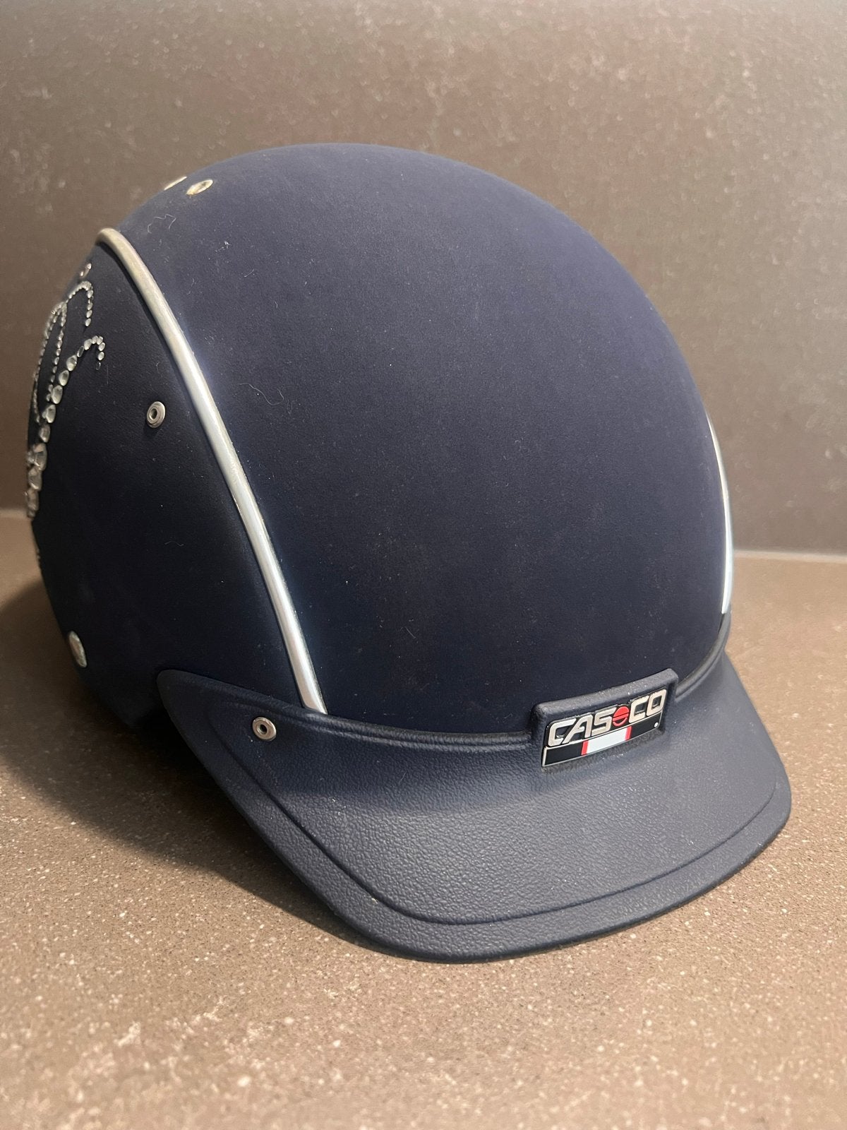 CASCO Spirit Mistrall rijhelm cap Swarovski maat M 54-58 cm, Ophalen of Verzenden, Zo goed als nieuw, Dressuur