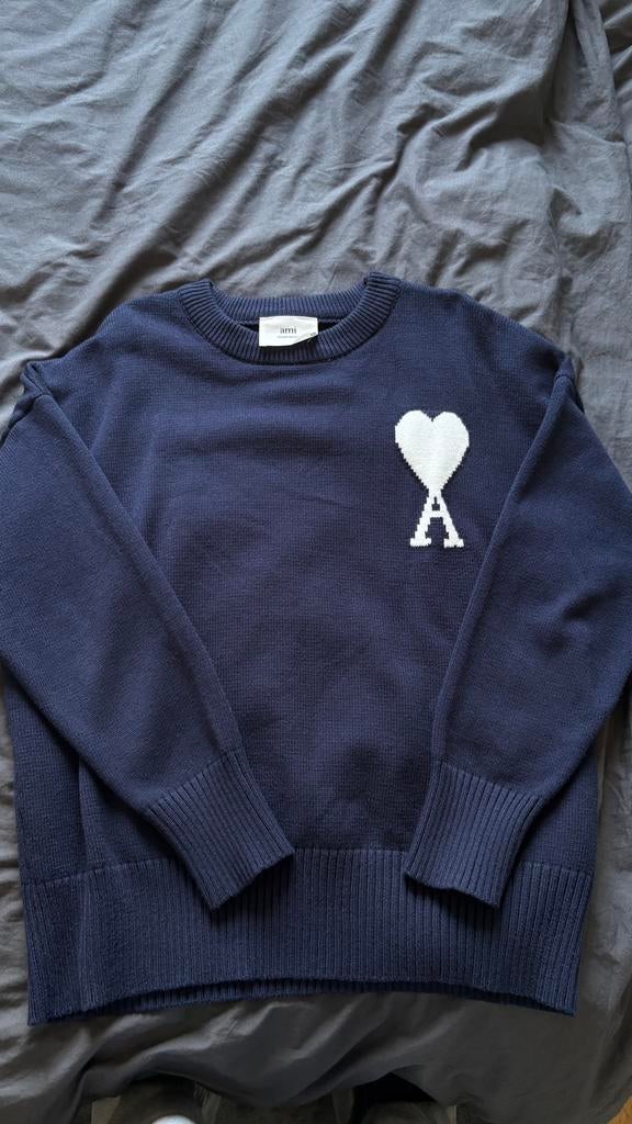 Ami paris Crewneck Blue, Ophalen of Verzenden, Zo goed als nieuw, Maat 46 (S) of kleiner, Blauw