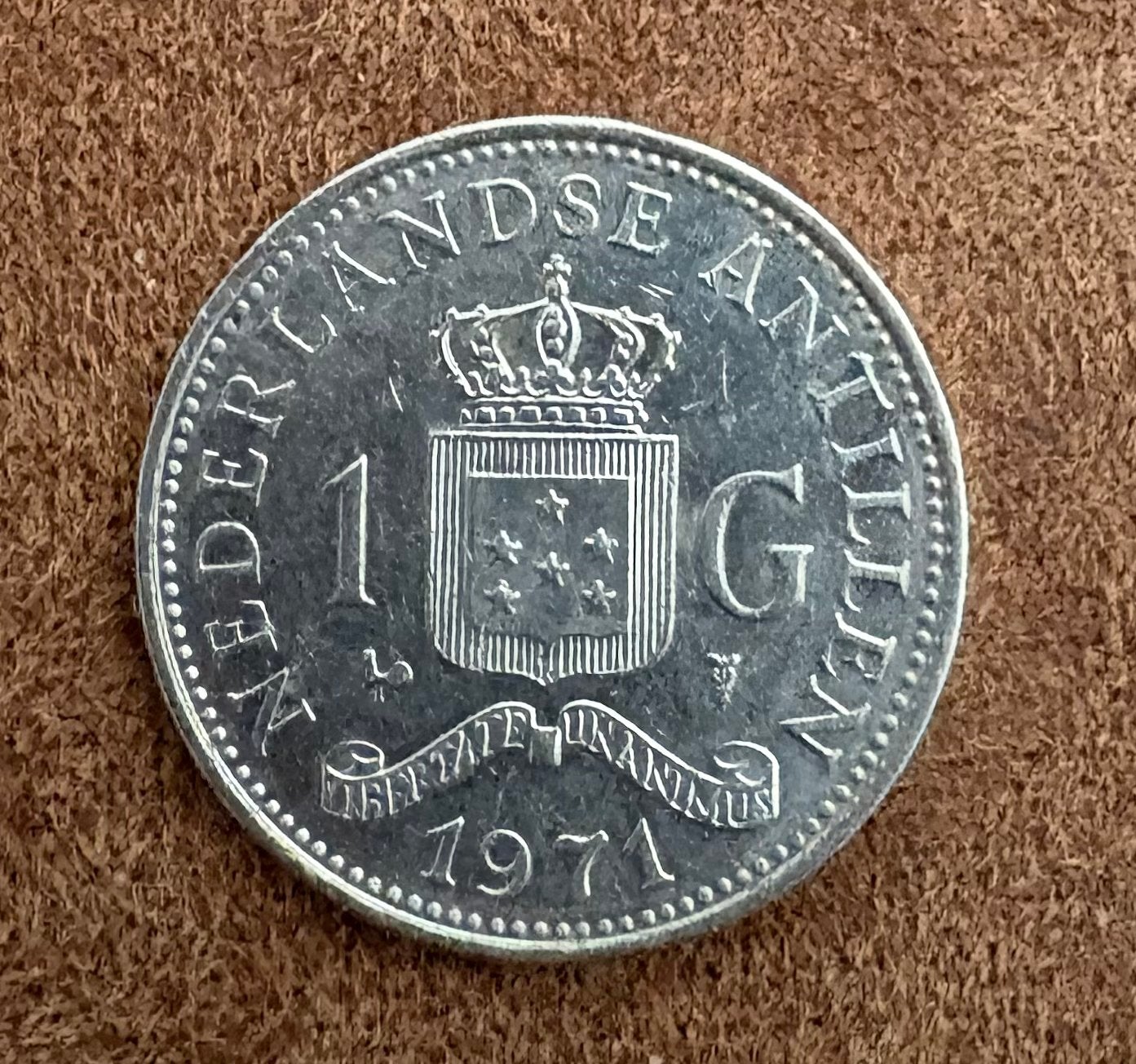 1 Gulden Nederlandse-Antillen 1971, Ophalen of Verzenden, Koningin Juliana, 1 gulden