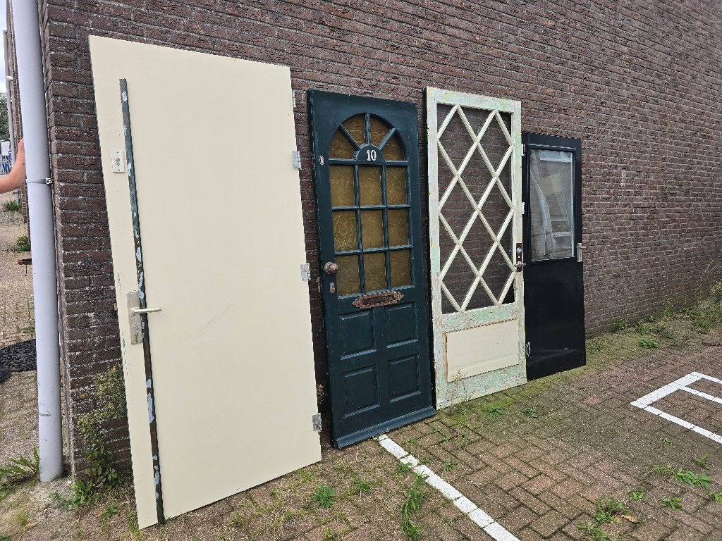 Oude deuren, Doe-het-zelf en Verbouw, Gebruikt, 80 tot 100 cm, Ophalen of Verzenden, Buitendeur