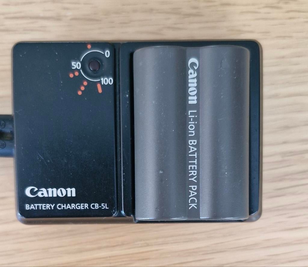 Canon CB-5L Batterijlader met Li-ion Accu, Verzenden, Gebruikt
