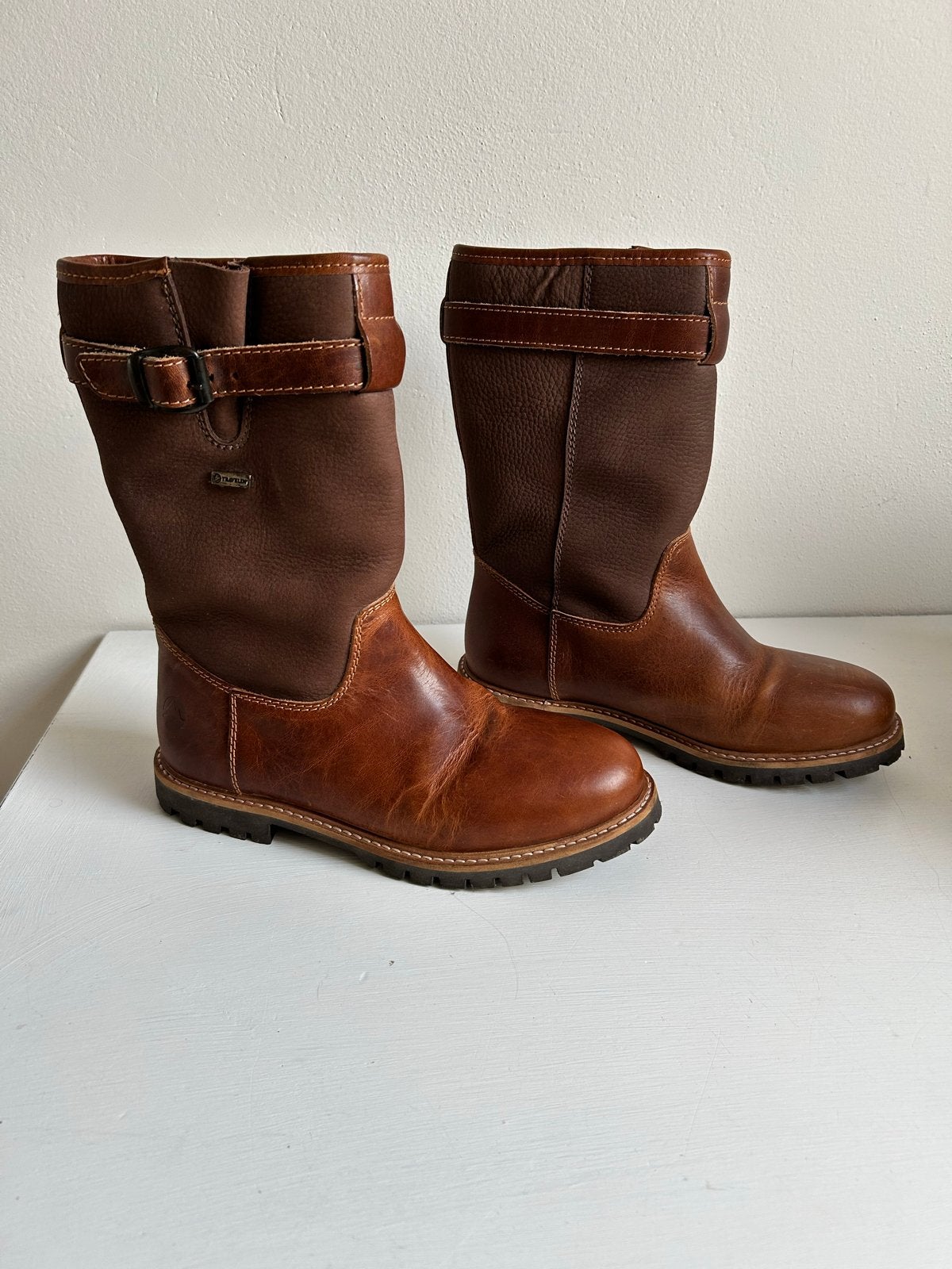 Travelin' Outdoor Laarzen - Bruin Leer - Maat 38, Hoge laarzen, Bruin, Ophalen of Verzenden, Zo goed als nieuw