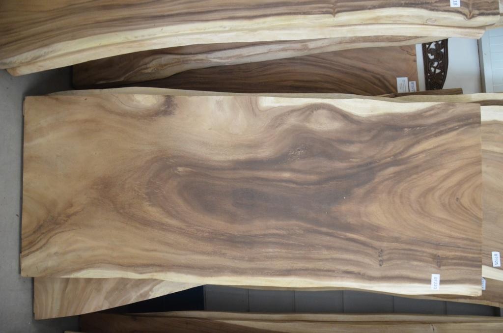 Boomstamtafel 220 cm suar -BT 220 – 2,2 meter boomstamtafel, Ophalen of Verzenden, Nieuw, Hout