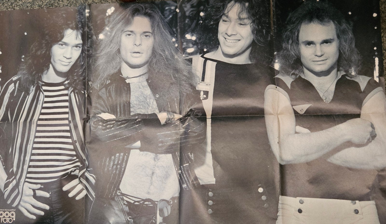 Van Halen poster Popfoto, Ophalen of Verzenden, Zo goed als nieuw, Poster, Artwork of Schilderij