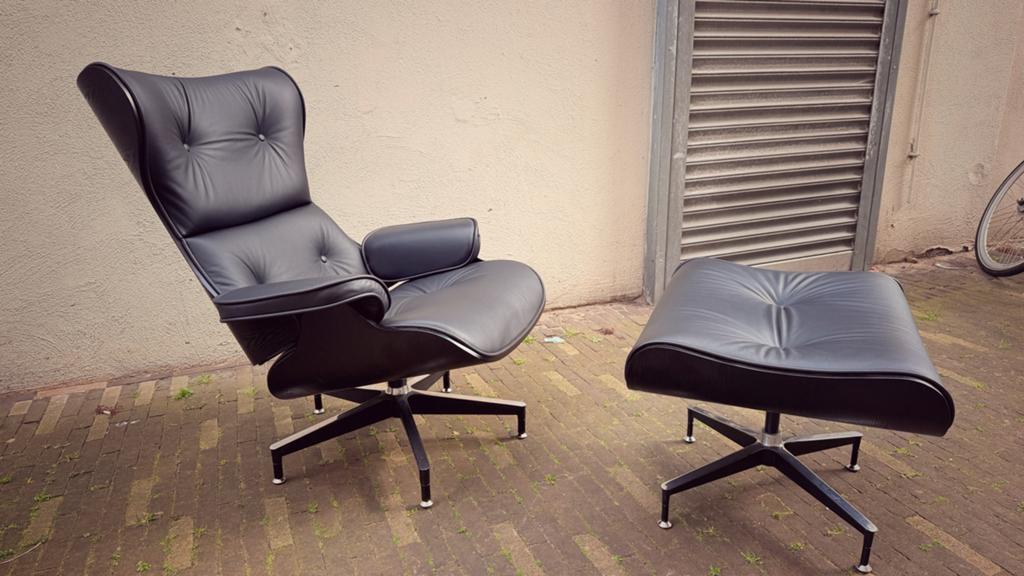 Design stoel , Eames stijl, Ophalen, Zwart, Zo goed als nieuw, Eén