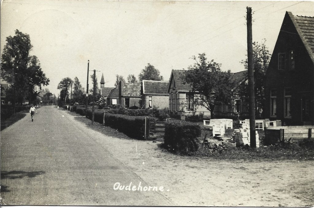 Oudehorne-mooie oude fotokaart uit 1939-Nieuwehorne-Katlijk, Verzamelen, Ophalen of Verzenden, 1920 tot 1940, Gelopen, Friesland